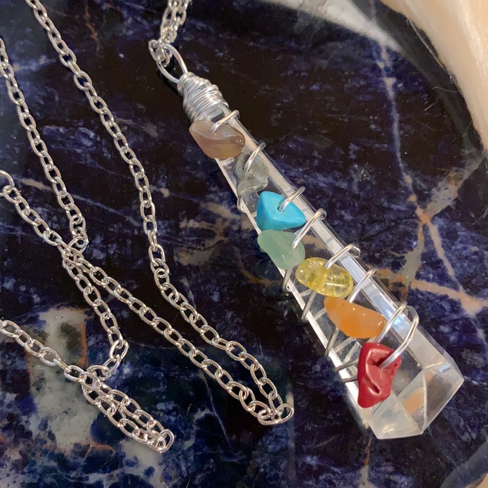 SALE!! Chakra wire wrap necklace #3 NWOT